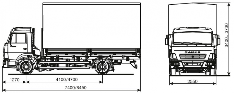 4308-6083-69(G5) Бортовой КАМАЗ